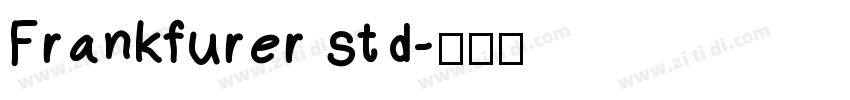 Frankfurer std字体转换